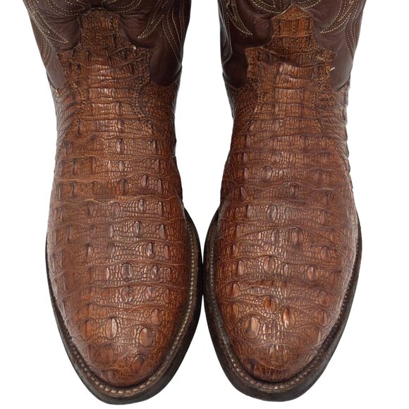 Justin Boots Other - Vintage Justin Boots Rare Exotic Hornback Alligator 10D Cowboy Western Boots CBC